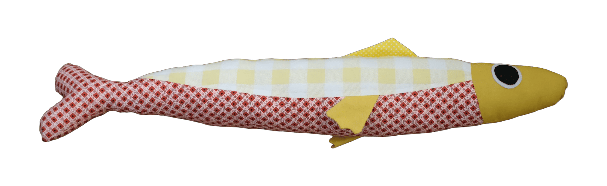 Handmade plush sardine by Big Sardine