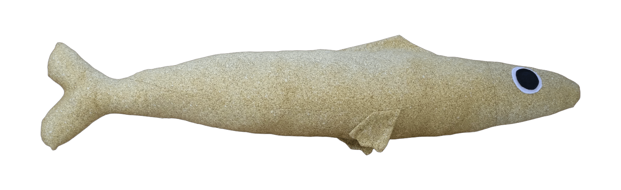 3 foot long glittery gold plush fish