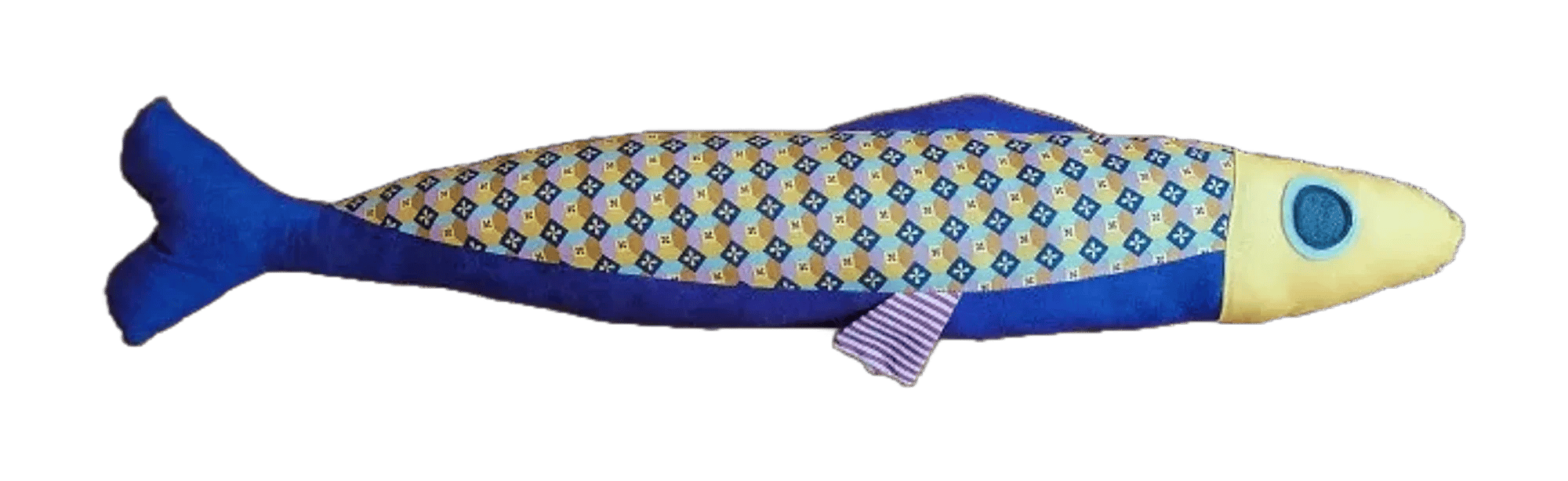 3 foot long purple plush fish